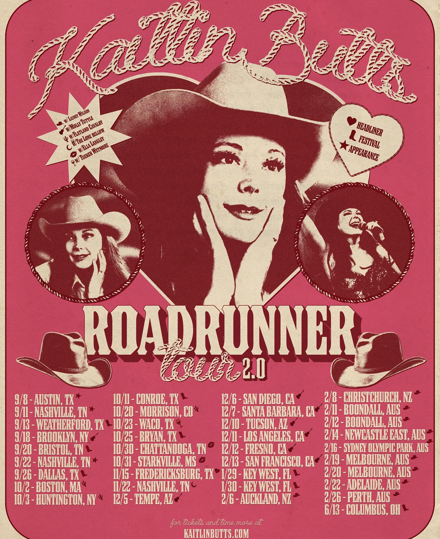 Kaitlin Butts Tour Poster 2025-2026